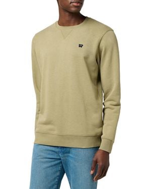 Wrangler Sign Off Crew Sweatshirt - Green
