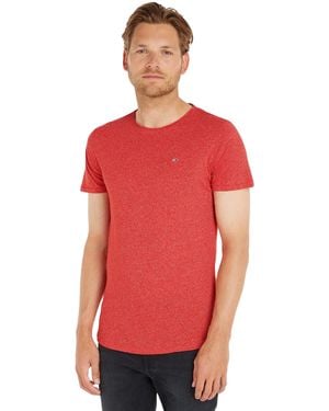 Tommy Hilfiger T-shirt Uomo iche Corte TJM Slim Slim Fit - Rosso