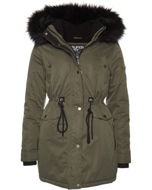 Superdry Nadare Microfibre Parka - Green