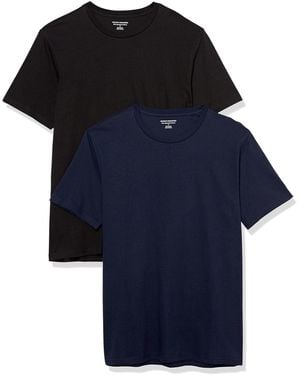 Amazon Essentials Slim-fit T-shirt Met Korte Mouwen En V-hals - Blauw