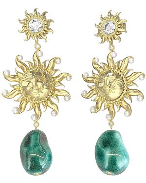 Guess Stainless Steel Pendant Earrings - Metallic