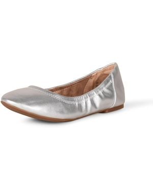 Amazon Essentials Belice Slip On Ballet Flat - White