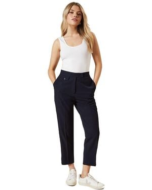 Dorothy Perkins Tab Detail Capri Trouser - Blue