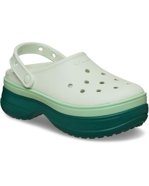 Crocs™ S Classic Stacked Clogs Platform Platform - Green