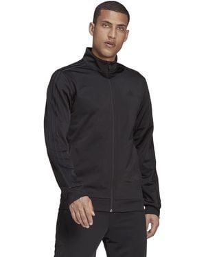 adidas Essentials Warm-up 3-stripes Track Jacket - Black