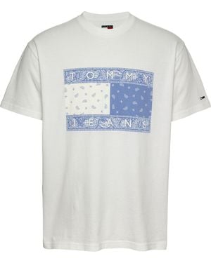 Tommy Hilfiger T-shirt pour homme DM0DM20810 - Bleu
