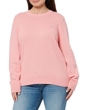 GANT Classic Cotton C-Neck - Pink