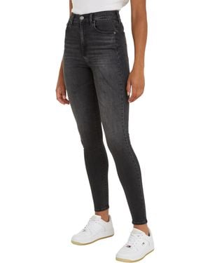 Tommy Hilfiger Sylvia Hgh Sskn Ah1288 Denim Trousers - Black