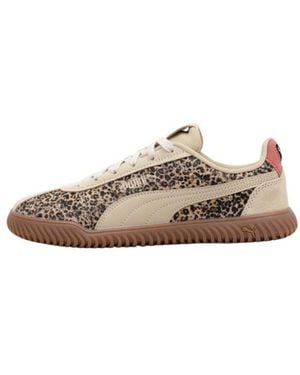 PUMA Club Kayzer Animal Flair Trainers Uk 7.5 Beige - White