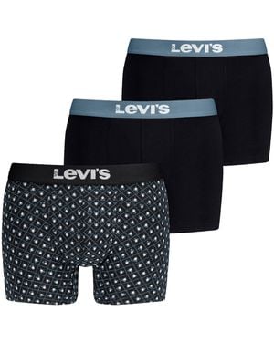 Levi's Minimal All Over Print Boxer Briefs - Black