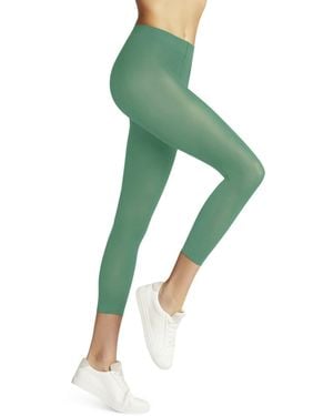 FALKE Pure Matt 50 Den Capri W Le Semi-opaque Plain 1 Pair Leggings - Green