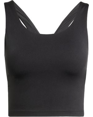 adidas All Me Medium Support Bra Tank Sportbeha Voor - Zwart