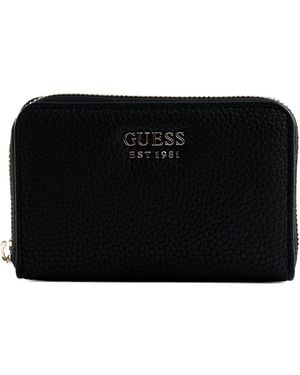 Guess Brenton Slg Medium Zip Around Wallet Black