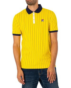 Fila Uomo Polo Classica a Righe Vintage - Giallo