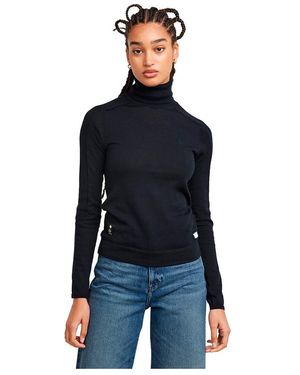 G-Star G-STAR Donna Core Slim Turtle Knitted Sweater - Blu