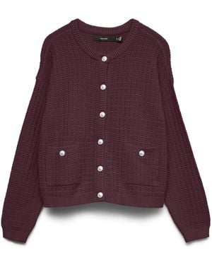 Vero Moda Female Strickjacke VMHARPER Strickjacke - Lila