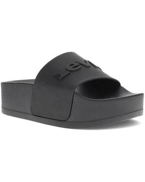 Levi's S 3d Platform Slide Slip-on Sandal Shoe - Black