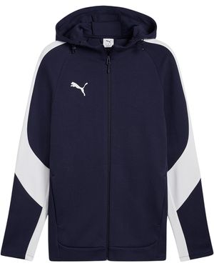 PUMA Teamevostripe Jas Met Capuchon - Blauw