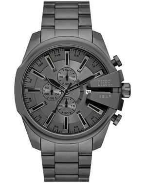 DIESEL Analog Quarz Uhr mit Edelstahl Armband DZ4676 - Grau