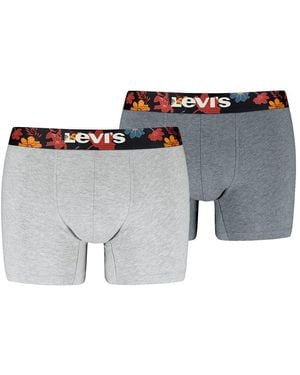 Levi's LEVIS Flower Waistband Boxeur - Gris