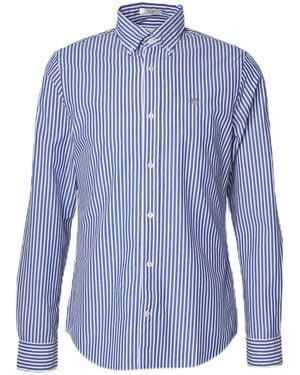 GANT Slim Stripe Long Sleeve Shirt 2xl - Blue