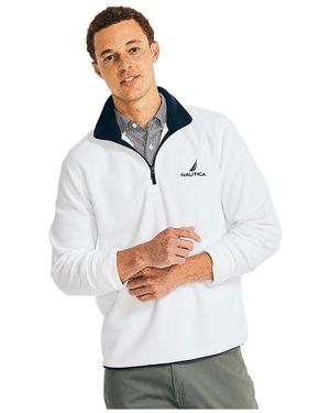 Nautica Felpa con mezza - Bianco