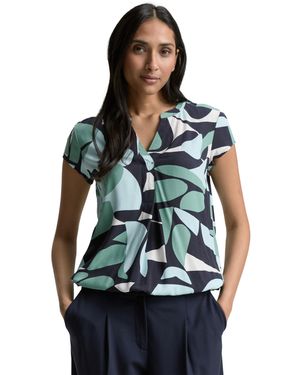 Tom Tailor Bluse mit Muster - Blau
