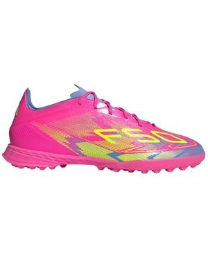 adidas Mens F50 Pro Turf Soccer Cleats - Pink, Yellow, Pink, 7.5
