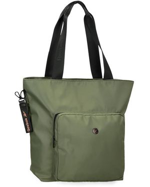 Reebok Leia Bolso Tote Verde 35x40x11 cms Poliéster by Joumma Bags