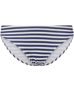 Pepe Jeans Stripe Rib Bikini Bottom - Black