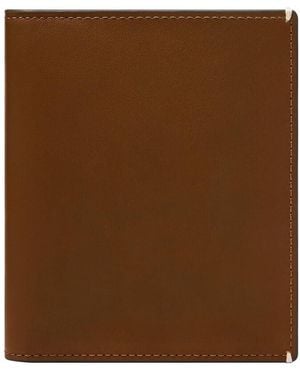 Fossil Westover Leather Card Case With Money Clip - Brown