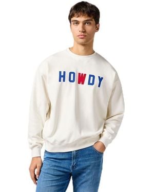 Wrangler Graphic Crew Sweatshirt - White