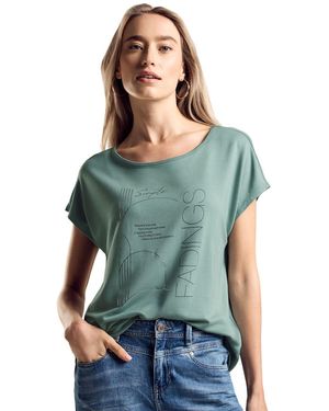 Street One A321807 T-Shirt Mit Print - Grün