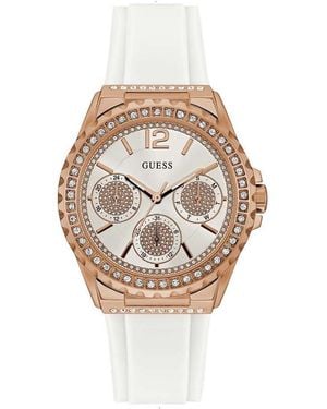 Guess Factory Rose Gold-Tone Multifunction Watch - Bianco