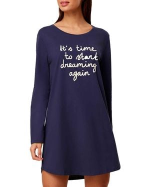 Triumph Nightdresses Ndk 03 Lsl X Night Shirt - Blue