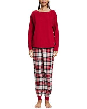 Esprit 103er1y305 Pyjama Set - Red