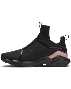 PUMA Fierce 2 Baskets décontractées à enfiler pour femme Noir/rose Pointure 40 M