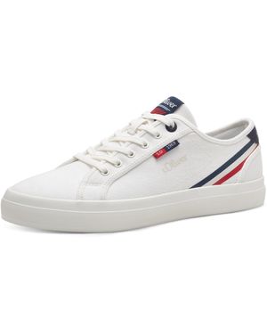 S.oliver Sneaker flach aus Stoff Leicht - Weiß