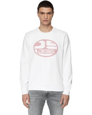 DIESEL Uomo S-ginn-k26 Felpa - Bianco