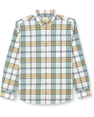 GANT REG Classic POPLIN Check Shirt Hemd - Weiß