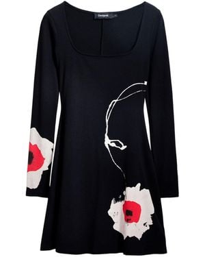 Desigual Black Viscose Dress