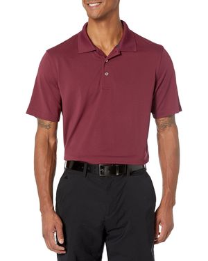 Amazon Essentials Polo Ad Asciugatura Rapida vestibilità Regolare-Colori Fuori Produzione Uomo - Rosso