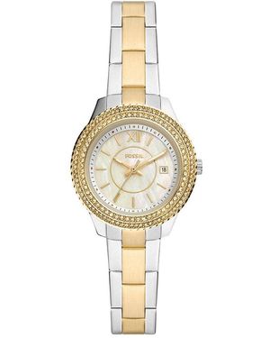 Fossil Uhren Analog Quarz One Size Bicolor 32019151 - Mettallic