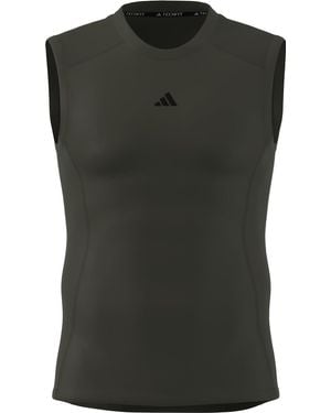 adidas Techfit Compression Training Sleeveless T-shirt - Zwart
