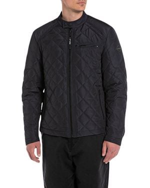 Replay Steppjacke Übergangsjacke ohne Kapuze - Grau