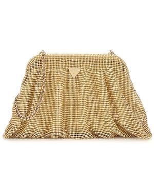 Guess Zalina Frame Clutch Gold - Zwart