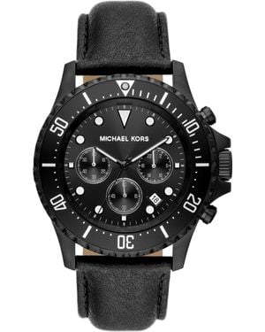 Michael Kors Orologio Cronografo Con Silicone Nero Per Uomo