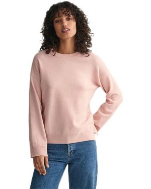 GANT Neck Faded PINK - Rot
