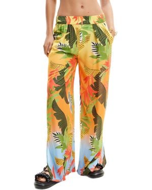 Desigual Swim_pant Tropical - Geel