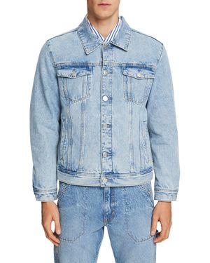 Esprit Truckerjacke aus Denim - Blau